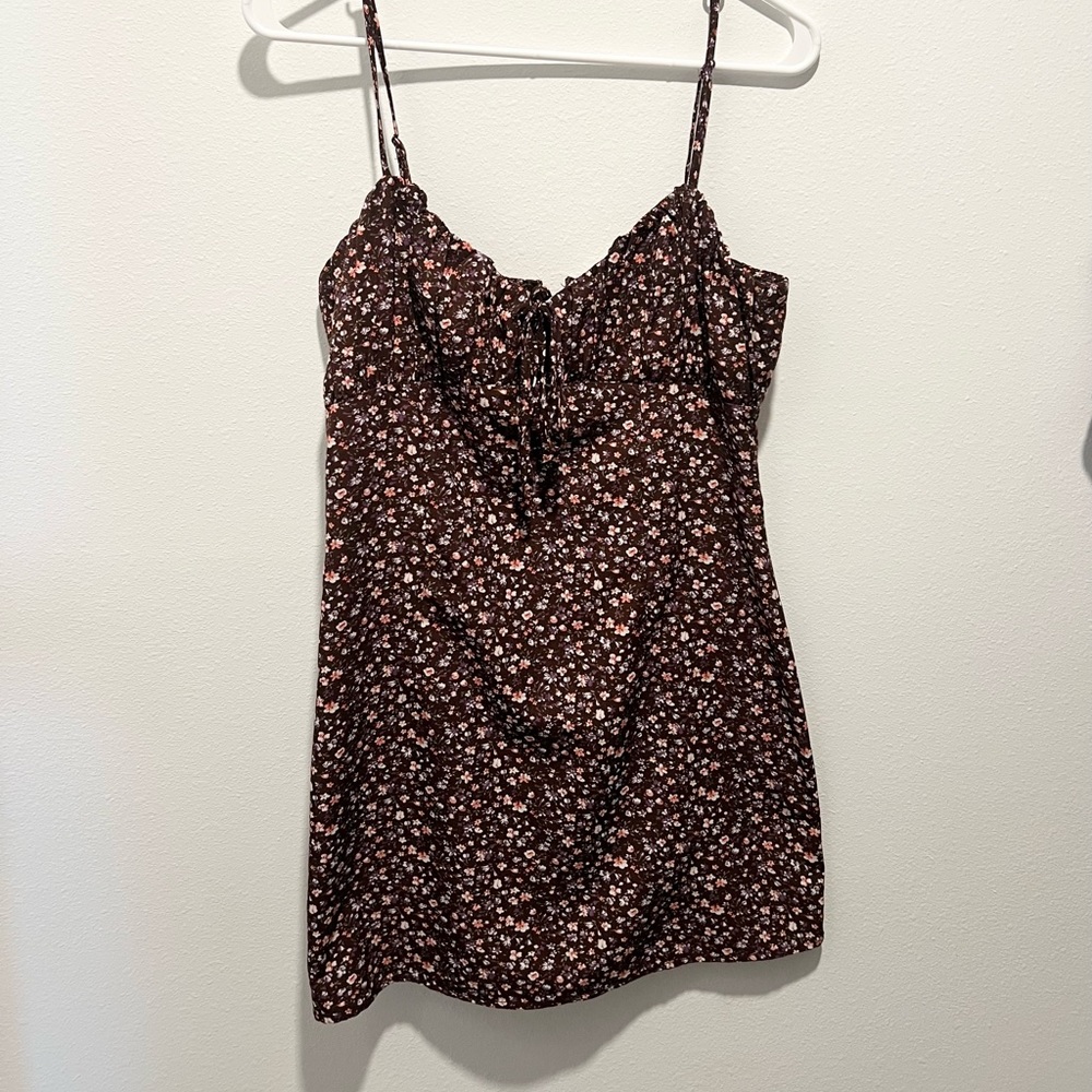L.A. Hearts Brown Floral Dress